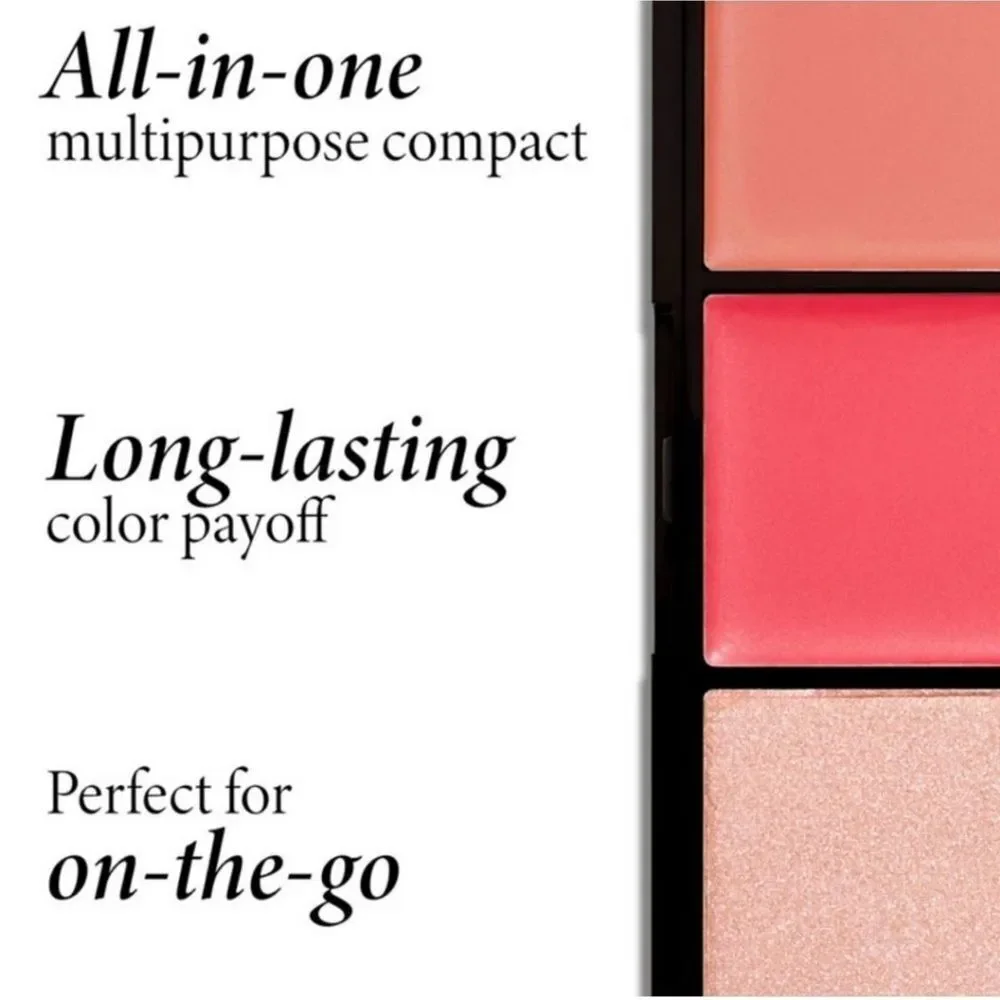 Laura Geller Eye Lip Cheek Palette In Rosy and Bright Made To Multitask